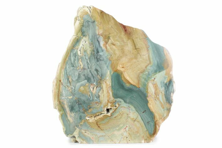 Freestanding Gary Green Jasper (Larsonite) Bog Wood - Oregon #377948